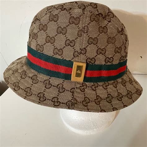 gucci hat and gloves set|authentic Gucci bucket hat.